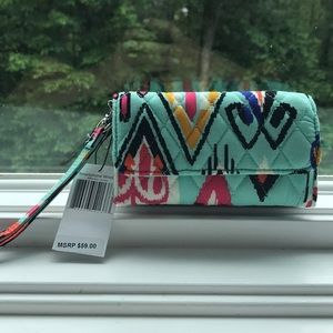 Vera Bradley Pueblo Print Wristlet & Lanyard NWT